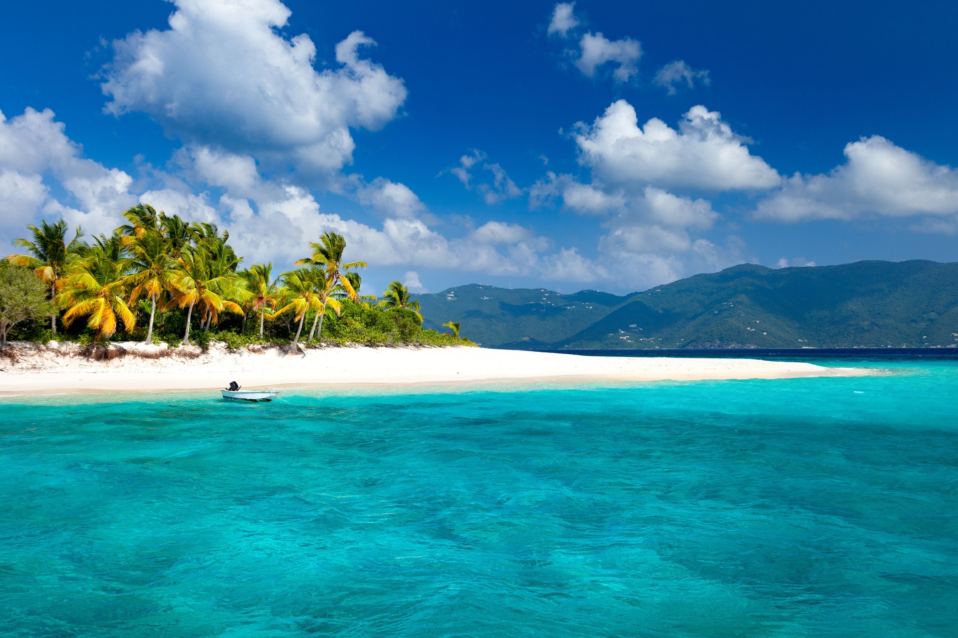 view of Sandy Cay, British Virgin Islands